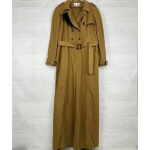 Zerina Akers Bar III Trench Jumpsuit Women 3X‎ Belted Utility Wide Leg Mobwife